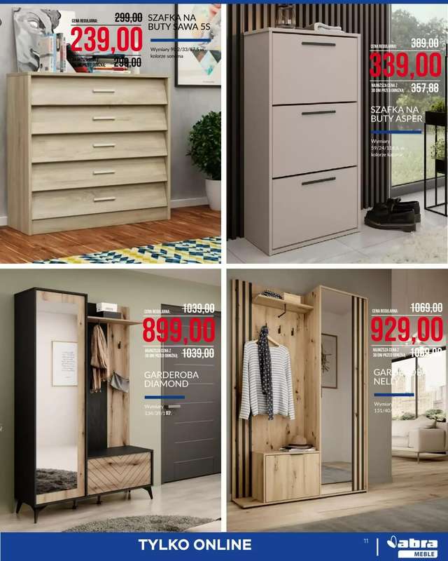 Abra Meble - gazetka promocyjna Cenowe cięcie! od środy 04.03 do wtorku 31.03 - strona 11