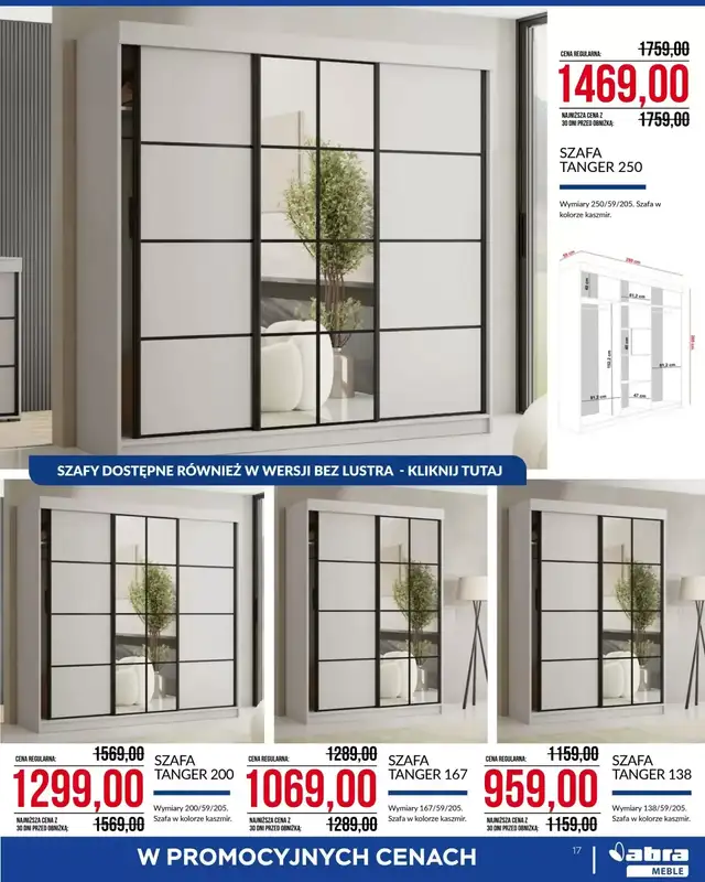 Abra Meble - gazetka promocyjna Cenowe cięcie! od środy 04.03 do wtorku 31.03 - strona 17