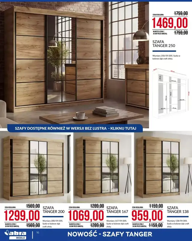Abra Meble - gazetka promocyjna Cenowe cięcie! od środy 04.03 do wtorku 31.03 - strona 16