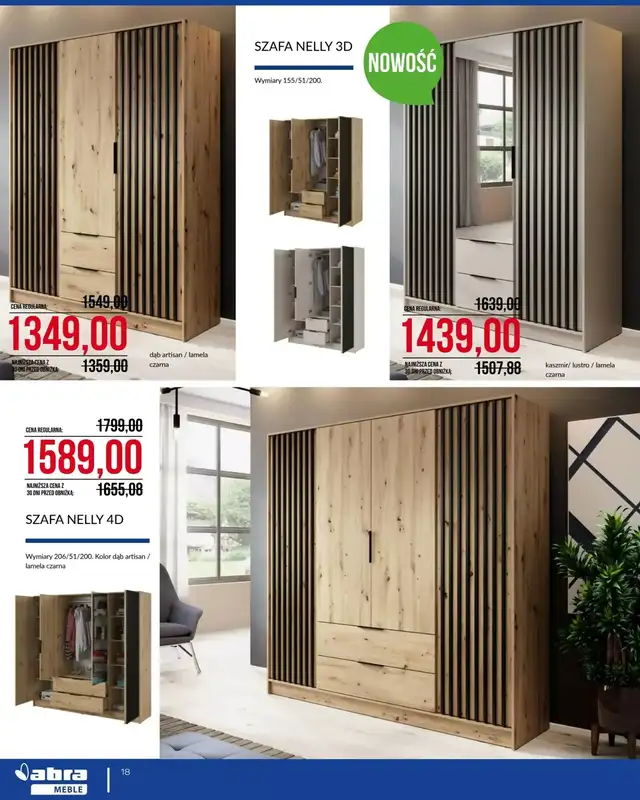 Abra Meble - gazetka promocyjna Cenowe cięcie! od środy 04.03 do wtorku 31.03 - strona 18