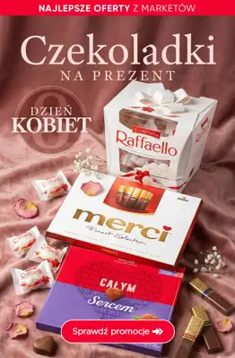 Dzień Kobiet - gazetka promocyjna Czekoladki na DZIEŃ KOBIET - sprawdź promocje! od czwartku 05.03 do soboty 07.03