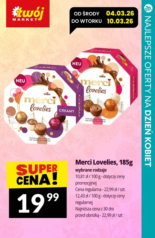 Dzień Kobiet - gazetka promocyjna Czekoladki na DZIEŃ KOBIET - sprawdź promocje! od czwartku 05.03 do soboty 07.03 - strona 2