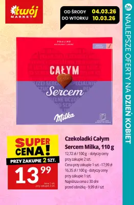 Dzień Kobiet - gazetka promocyjna Czekoladki na DZIEŃ KOBIET - sprawdź promocje! od czwartku 05.03 do soboty 07.03 - strona 13