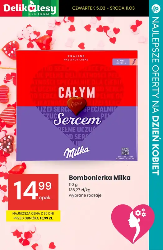 Dzień Kobiet - gazetka promocyjna Czekoladki na DZIEŃ KOBIET - sprawdź promocje! od czwartku 05.03 do soboty 07.03 - strona 17