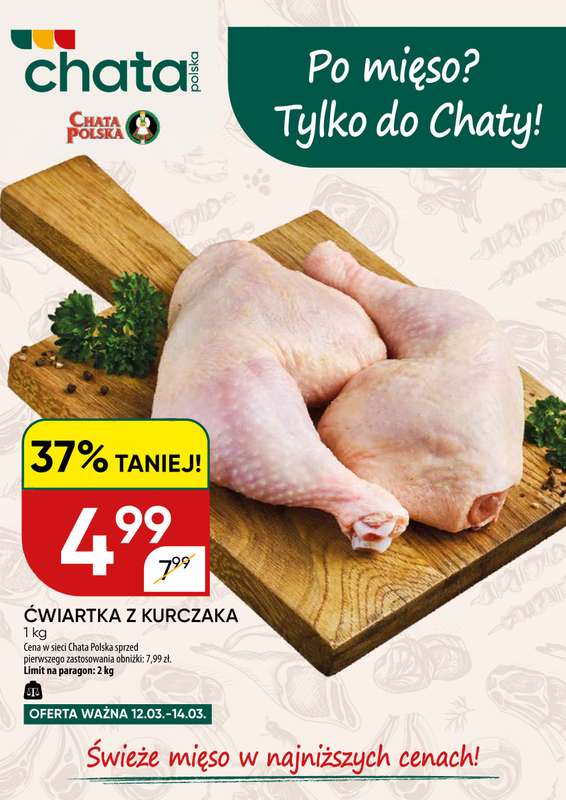 Chata Polska - gazetka promocyjna Plakat promocyjny  do soboty 14.03