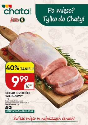 Chata Polska - gazetka promocyjna Plakat promocyjny  do soboty 21.03