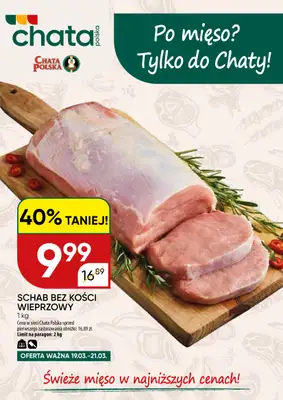 Chata Polska - gazetka promocyjna Plakat promocyjny  do soboty 21.03