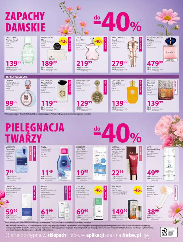 Hebe - gazetka promocyjna Ulotka od czwartku 05.03 do środy 18.03 - strona 2