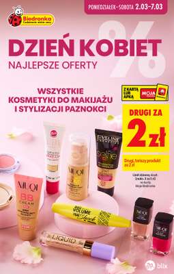 Biedronka - gazetka promocyjna Najlepsze oferty na DZIEŃ KOBIET! od czwartku 05.03 do soboty 07.03