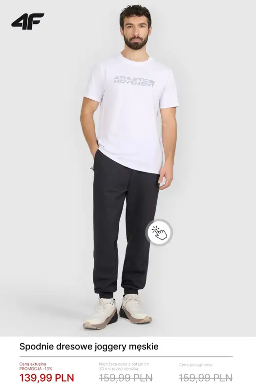 4F - gazetka promocyjna Wygodne dresy męskie od czwartku 05.03  - strona 7