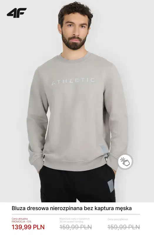 4F - gazetka promocyjna Wygodne dresy męskie od czwartku 05.03  - strona 8