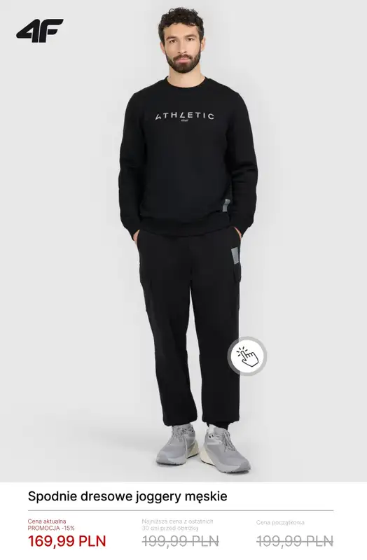 4F - gazetka promocyjna Wygodne dresy męskie od czwartku 05.03  - strona 9