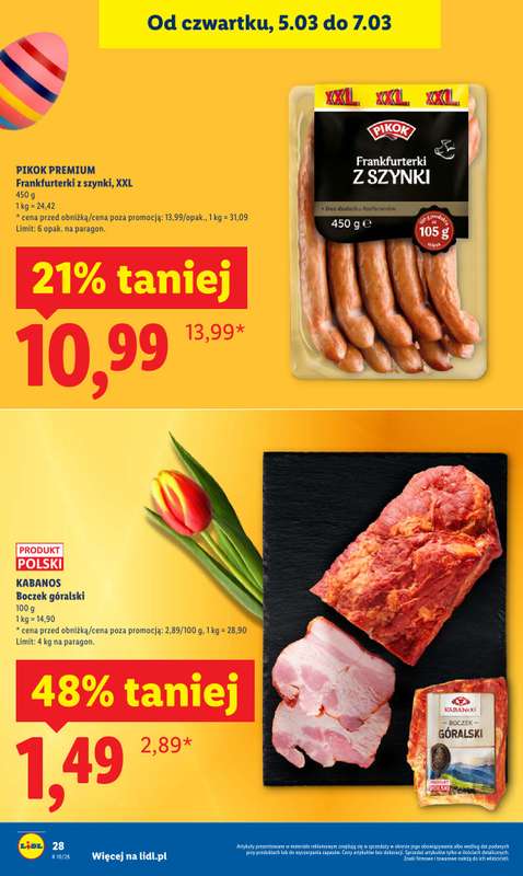Lidl - gazetka promocyjna Oferta od czwartku od czwartku 05.03 do soboty 07.03 - strona 28