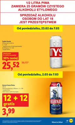Lidl - gazetka promocyjna Oferta od czwartku od czwartku 05.03 do soboty 07.03 - strona 33