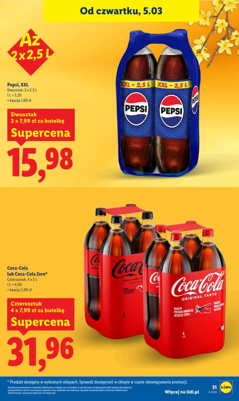 Lidl - gazetka promocyjna Oferta od czwartku od czwartku 05.03 do soboty 07.03 - strona 31