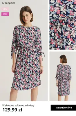 Greenpoint - gazetka promocyjna Wiosenne sukienki w kwiaty od czwartku 05.03  - strona 3