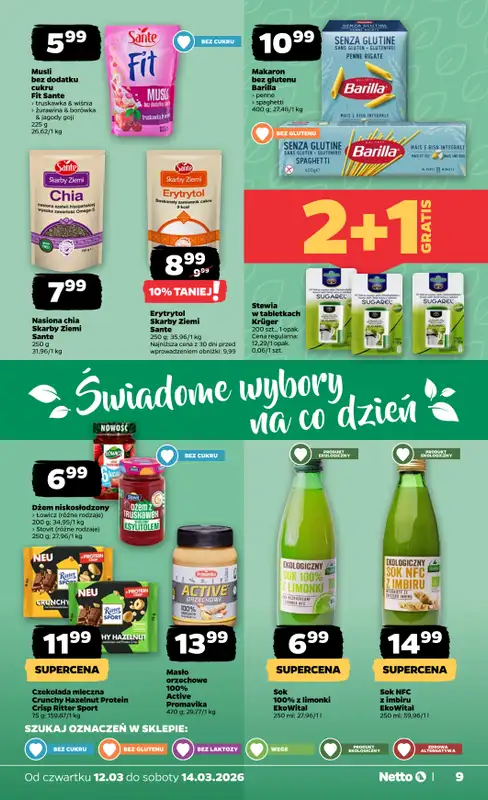 Netto - gazetka promocyjna Gazetka  do soboty 14.03 - strona 9