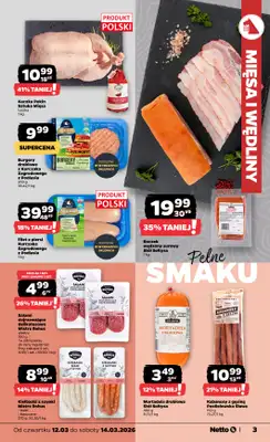 Netto - gazetka promocyjna Gazetka  do soboty 14.03 - strona 3