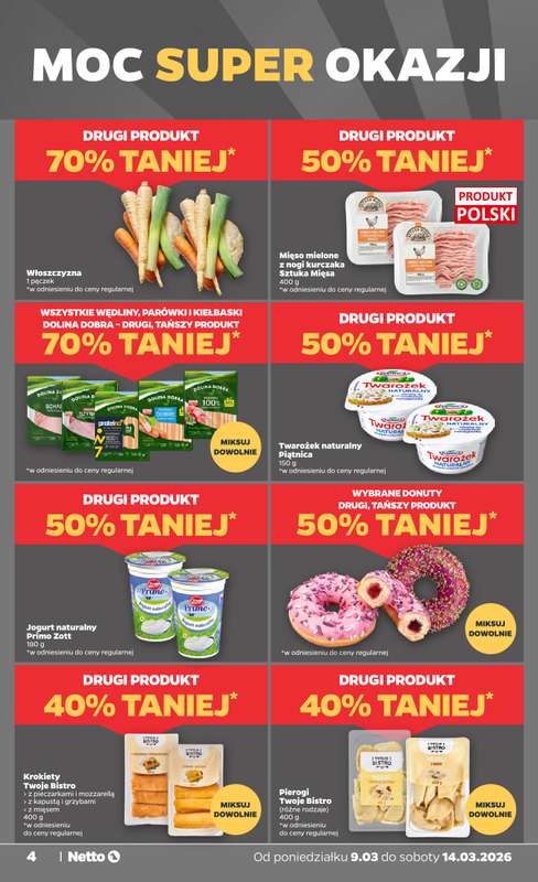 Netto - gazetka promocyjna Gazetka od poniedziałku 09.03 do soboty 14.03 - strona 4