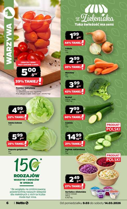 Netto - gazetka promocyjna Gazetka od poniedziałku 09.03 do soboty 14.03 - strona 6