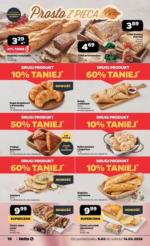 Netto - gazetka promocyjna Gazetka od poniedziałku 09.03 do soboty 14.03 - strona 16