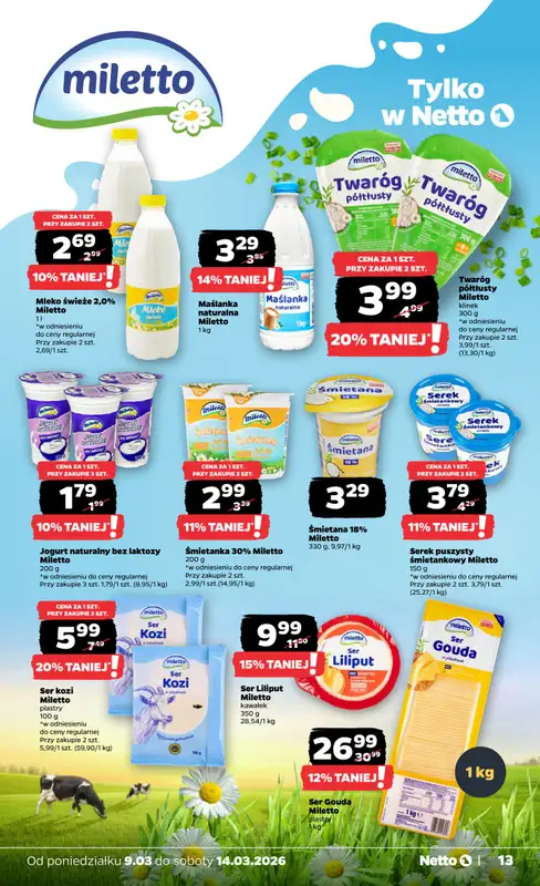 Netto - gazetka promocyjna Gazetka od poniedziałku 09.03 do soboty 14.03 - strona 13
