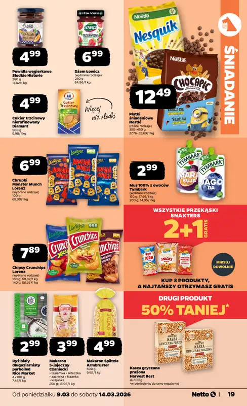 Netto - gazetka promocyjna Gazetka od poniedziałku 09.03 do soboty 14.03 - strona 19