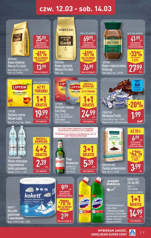 Aldi - gazetka promocyjna Weekend super cen w Aldi! od czwartku 12.03 do soboty 14.03 - strona 5