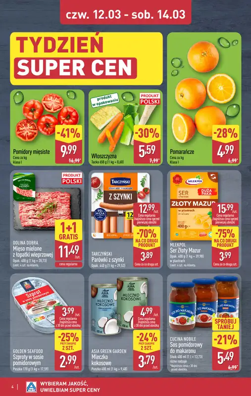 Aldi - gazetka promocyjna Weekend super cen w Aldi! od czwartku 12.03 do soboty 14.03 - strona 4