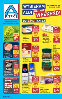 Aldi - gazetka promocyjna Weekend super cen w Aldi! od czwartku 12.03 do soboty 14.03