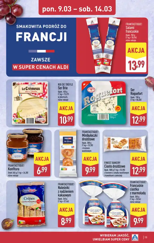 Aldi - gazetka promocyjna Pełny katalog! od poniedziałku 09.03 do soboty 14.03 - strona 15