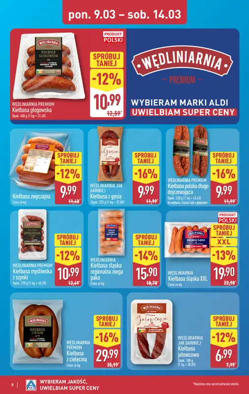 Aldi - gazetka promocyjna Pełny katalog! od poniedziałku 09.03 do soboty 14.03 - strona 8