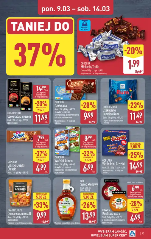 Aldi - gazetka promocyjna Pełny katalog! od poniedziałku 09.03 do soboty 14.03 - strona 13