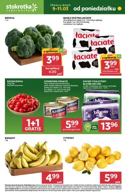 Stokrotka - gazetka promocyjna Hity na start od poniedziałku 09.03 do środy 11.03
