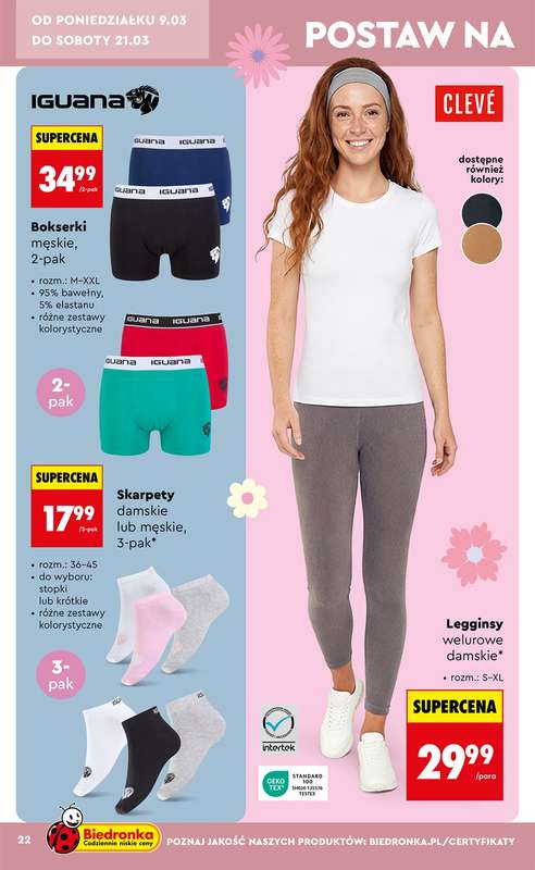 Biedronka - gazetka promocyjna Hity i inspiracje od 7.03 od soboty 07.03 do środy 25.03 - strona 22