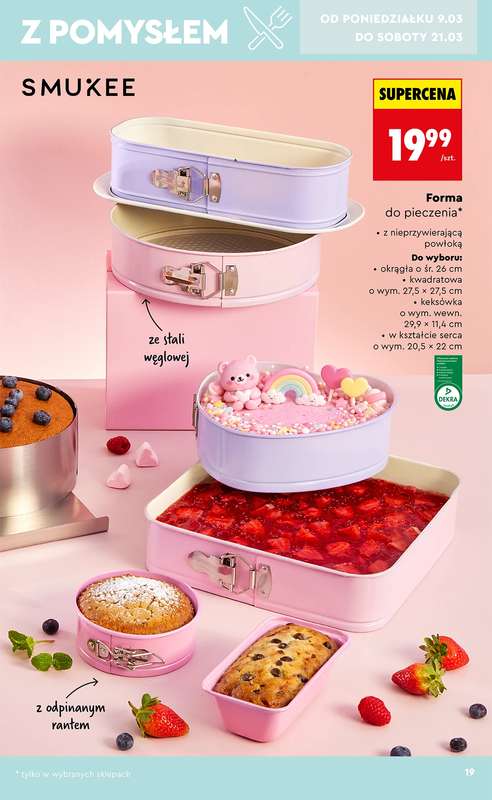 Biedronka - gazetka promocyjna Hity i inspiracje od 7.03 od soboty 07.03 do środy 25.03 - strona 19