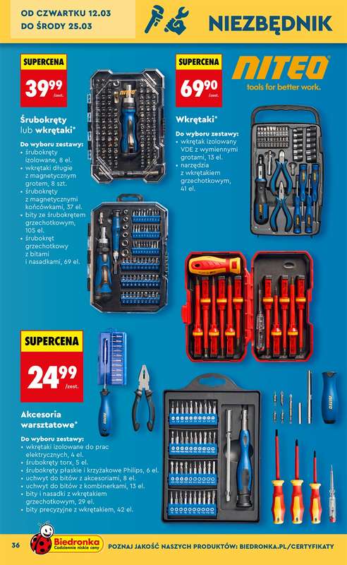 Biedronka - gazetka promocyjna Hity i inspiracje od 7.03 od soboty 07.03 do środy 25.03 - strona 38