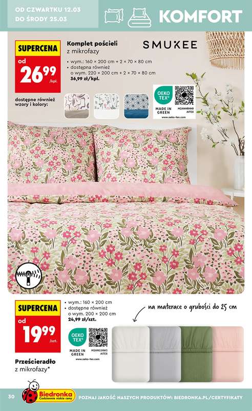Biedronka - gazetka promocyjna Hity i inspiracje od 7.03 od soboty 07.03 do środy 25.03 - strona 30