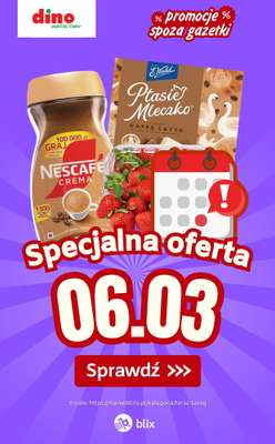 Dino - gazetka promocyjna Specjalna oferta na 06.03.2026 - promocje spoza gazetki od piątku 06.03 do piątku 06.03