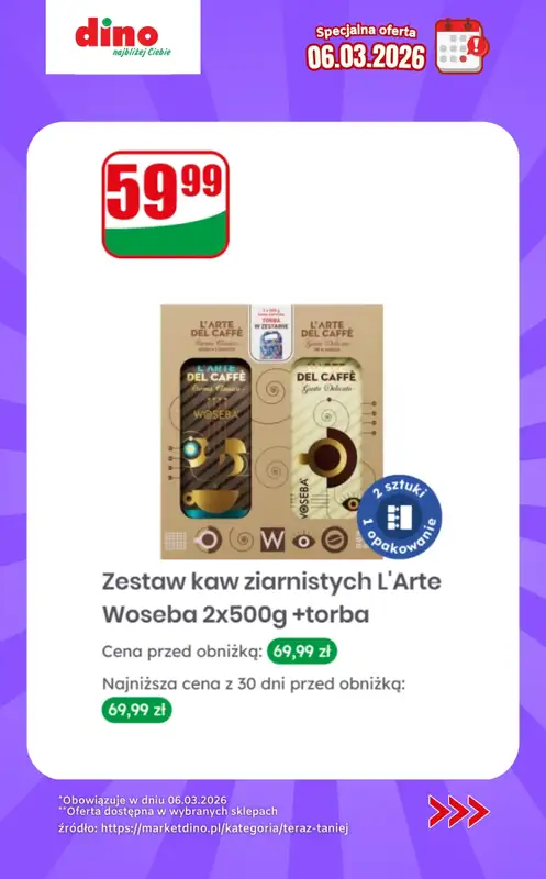 Dino - gazetka promocyjna Specjalna oferta na 06.03.2026 - promocje spoza gazetki od piątku 06.03 do piątku 06.03 - strona 12