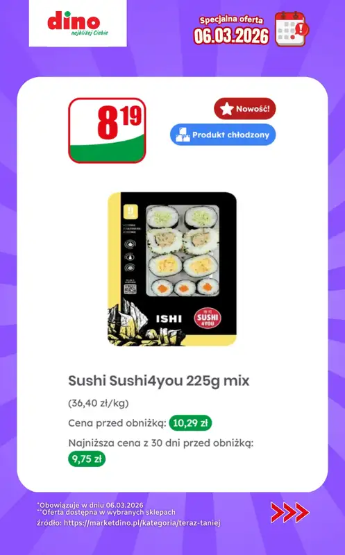 Dino - gazetka promocyjna Specjalna oferta na 06.03.2026 - promocje spoza gazetki od piątku 06.03 do piątku 06.03 - strona 10