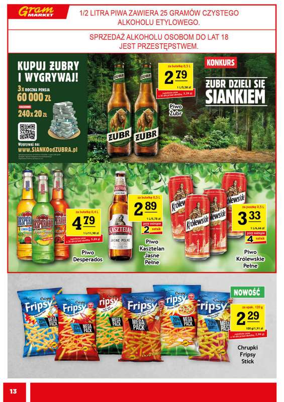 Gram Market - gazetka promocyjna Gazetka od środy 11.03 do wtorku 17.03 - strona 13