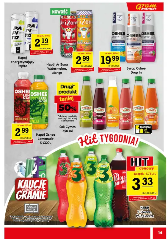 Gram Market - gazetka promocyjna Gazetka od środy 11.03 do wtorku 17.03 - strona 14