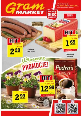 Gram Market - gazetka promocyjna Gazetka od środy 11.03 do wtorku 17.03