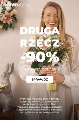 home&you - gazetka promocyjna DRUGA RZECZ -90% od piątku 06.03 do wtorku 10.03