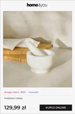 home&you - gazetka promocyjna DRUGA RZECZ -90% od piątku 06.03 do wtorku 10.03 - strona 5