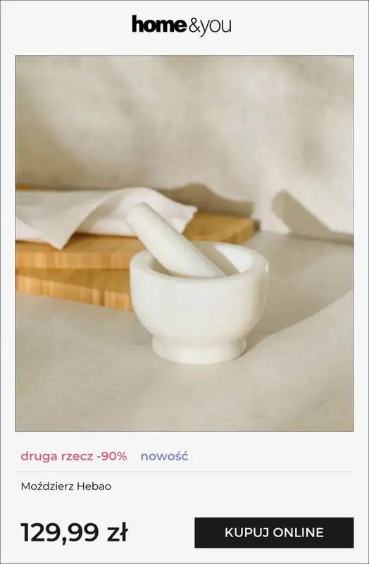 home&you - gazetka promocyjna DRUGA RZECZ -90% od piątku 06.03 do wtorku 10.03 - strona 5