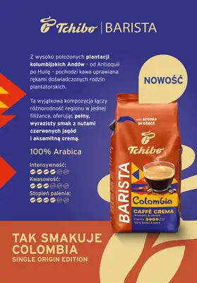 Tchibo - gazetka promocyjna Tak smakuje Colombia – nowa kawa Barista od wtorku 10.03 do środy 10.06
