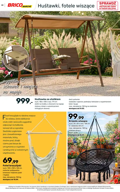 Bricomarche - gazetka promocyjna Katalog ogród od piątku 06.03 do niedzieli 16.08 - strona 22