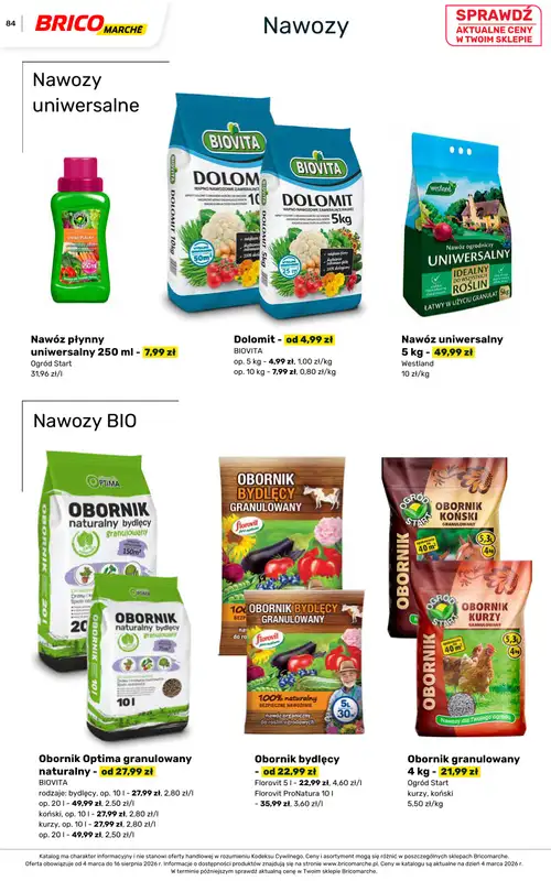 Bricomarche - gazetka promocyjna Katalog ogród od piątku 06.03 do niedzieli 16.08 - strona 84